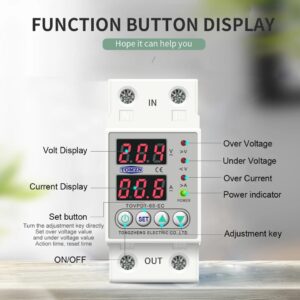 4th Gen 2IN1 Tomzn Adjustable Over & Under Voltage Protective Device