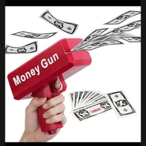 Rain Money Machine Toy_ Paper Playing Spary Money Toy Machine, Prop Money Machine_ with free 100 Pcs Play Fake Money Machine_