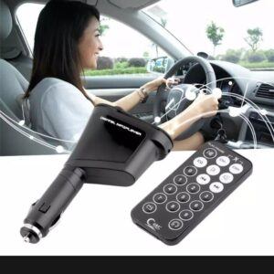 Car MP3 Play FM Transmitter Car Charger Bluetooth AUX Audio Music Adapter With Remote Control(Green)