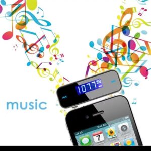 1pcs Mini 3.5 Mm Wireless Car Radio Audio FM Transmitter HandsFree Modulator  LCD Displayer With Cable