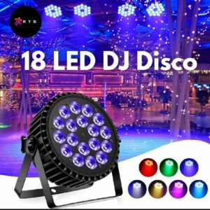 RGB 18 LED DJ DISCO Light for Parties Events with Color Changing Light