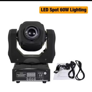 60W LED Spot Moving Head Luminums Lamp 7 Color Wheel & Gobo Wheel Super Bright DJ Bar Disco Stage Effect Light