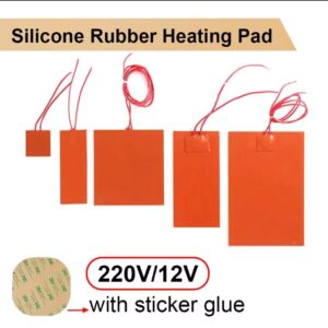 12V 220V Auto Car Engine Oil Pan Sump Tank Heater Pad Silicone Rubber Heating Pad Round Car Engine Oil Tank Heating Mat