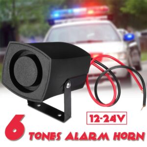 12-24V 6 Tones Car Police Fire Alarm Horn System Siren