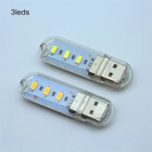 Mini USB LED Book Light Ultra Bright Reading Lamp SMD LED Bulb Night Light For Power Bank PC Laptop Notebook DC5V 3000-6500K