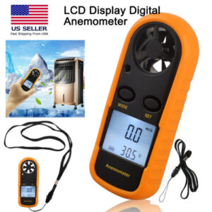 Handheld Digital Anemometer Air Velocity Meter Gauge Tester LCD display Velocity Flow Meter Gauge high quality No Ratings