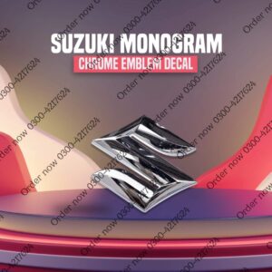 3D S Logo Chrome - For Suzuki logo