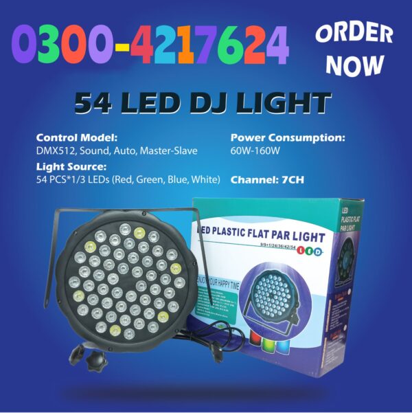 Led Flat Par Light 54X3W RGB 3In1 Wall Wash Effect By Dmx Control Disco Lighting Good For Dj Bar Party Christmas Light
