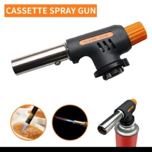 Portable Camping Welding Gas Torch Flame Gun Flamethrower Butane For Burner Wind