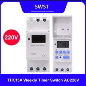 15A Weekly Timer Switch DC 12V | Digital Programmable Time Switch | Automatic On/Off Control | LCD Display | 16 ON/OFF Settings | Energy Saving