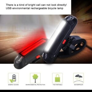 Bicycle Bike Light LED Taillight Warning Lights USB - Red Color