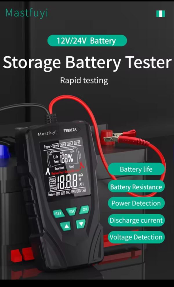 BSIDE NEW Car Battery Tester Professional 12V 24V Digital Checker Automatic Detect Battery Analyzer Car Battery Tool