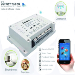 Smart Home 4 Line Remote Control and Light WIFI Sonoff switch