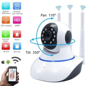 Wireless WIFI CCTV IP 1MP Camera 720P view PTZ With Triple Antenna v380