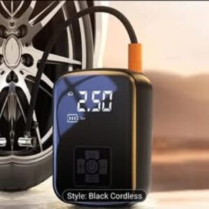 Wireless Handheld Car Air Compressor – Portable Tire Inflator with Built-in Light, Perfect for Cars and Motorcycles usb rechargeable