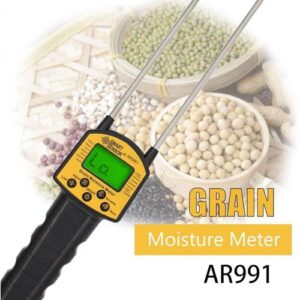 Smart Sensor AR991 Food Grain Moisture Meter for 14 Types of Grains with LCD & Voice Alarm